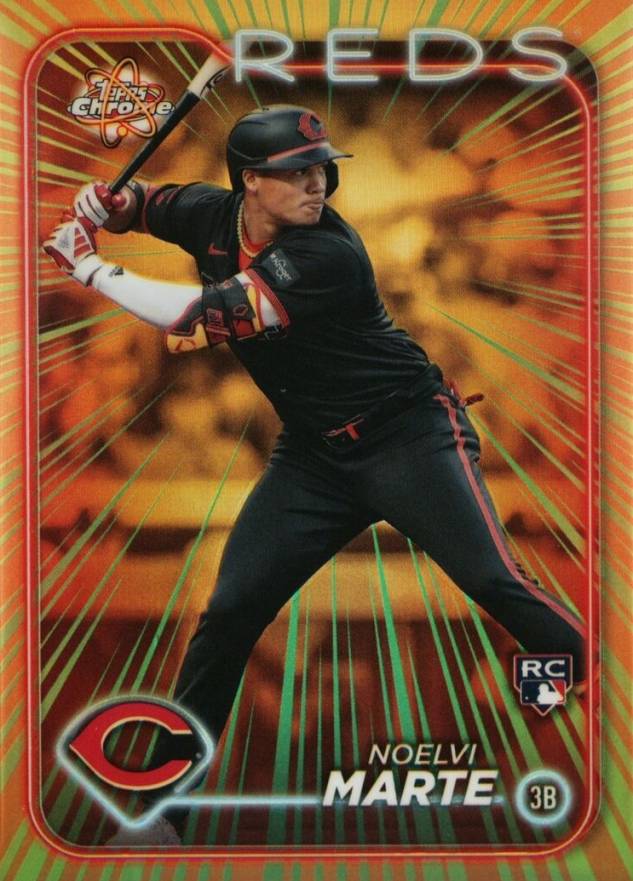 2024 Topps Chrome Radiating Rookies Noelvi Marte #RR22 Baseball Card