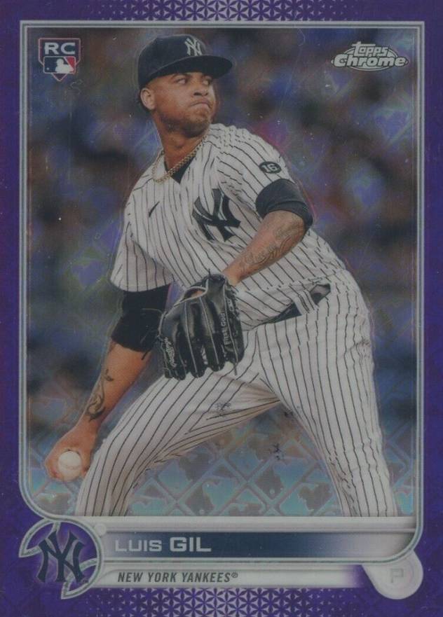 2022 Topps Chrome Logofractor Edition Luis Gil #10 Baseball Card
