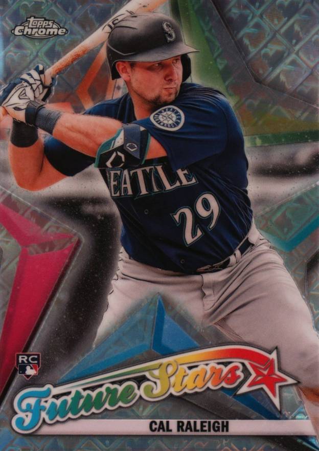 2022 Topps Chrome Logofractor Edition Future Stars Cal Raleigh #FS6 Baseball Card