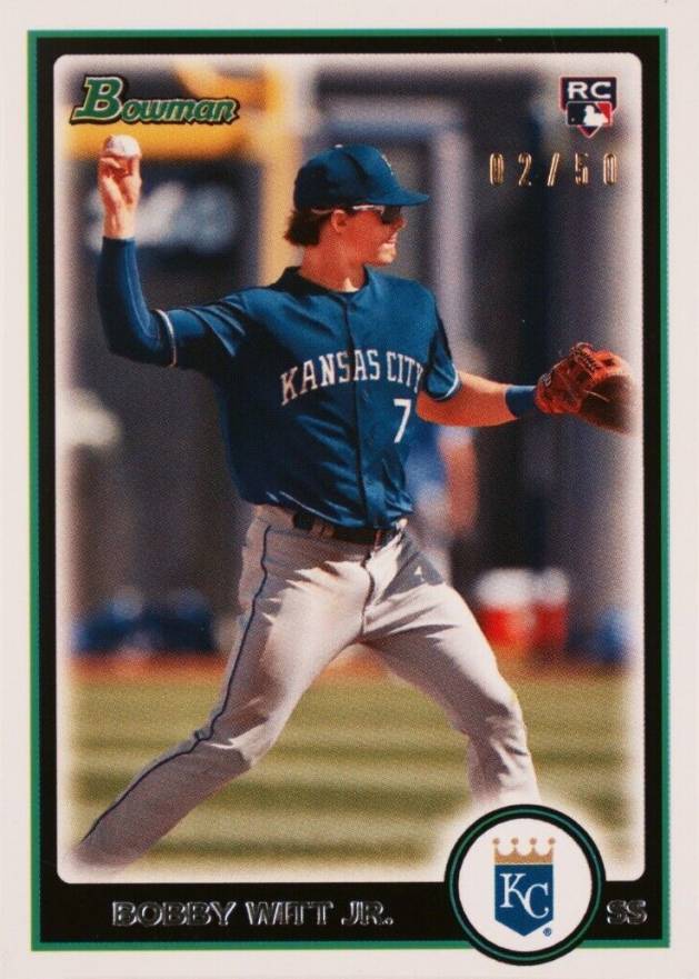 2022 Bowman Transcendent VIP Party Bobby Witt Jr. Through the Years Bobby Witt Jr. #2010 Baseball Card