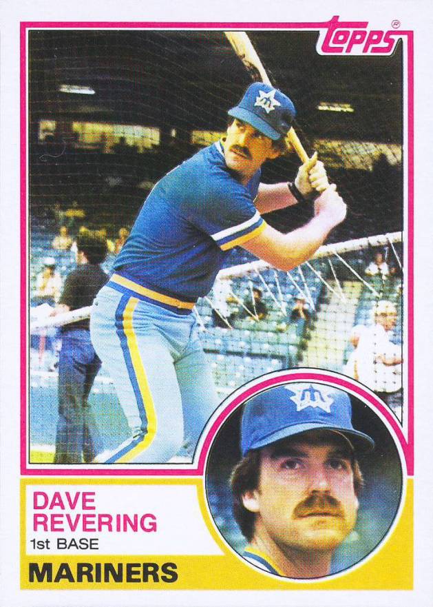 1983 Topps Dave Revering #677 Baseball Card