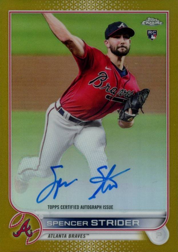 2022 Topps Chrome Rookie Autographs Spencer Strider #RASS Baseball Card