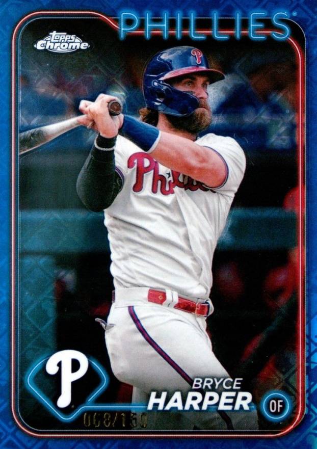 2024 Topps Chrome Logofractor Edition Bryce Harper #62 Baseball Card