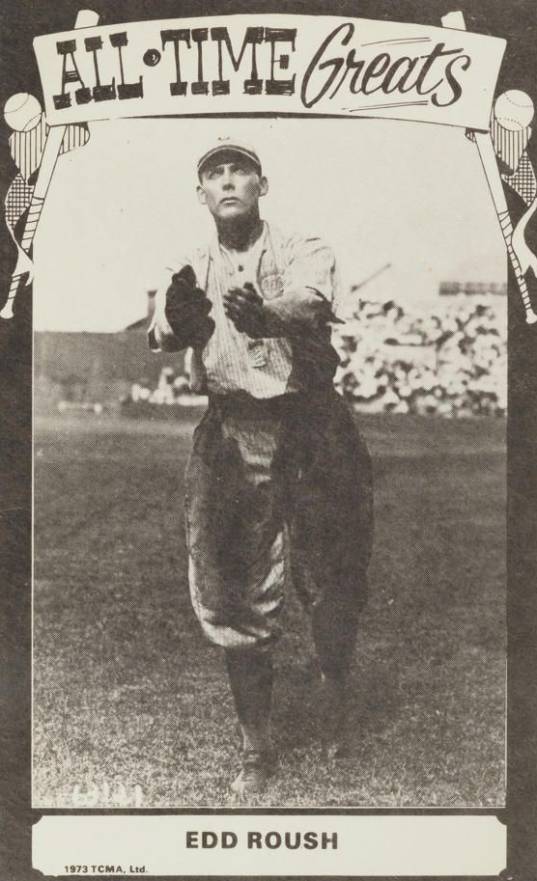 1973 TCMA All-Time Greats Postcard Edd Roush # Baseball Card