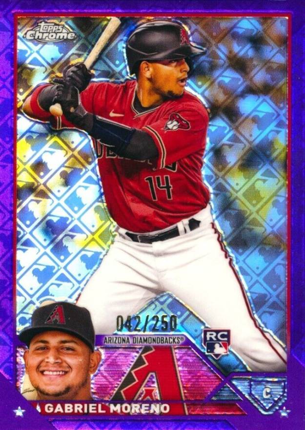 2023 Topps Chrome Logofractor Edition Gabriel Moreno #189 Baseball Card