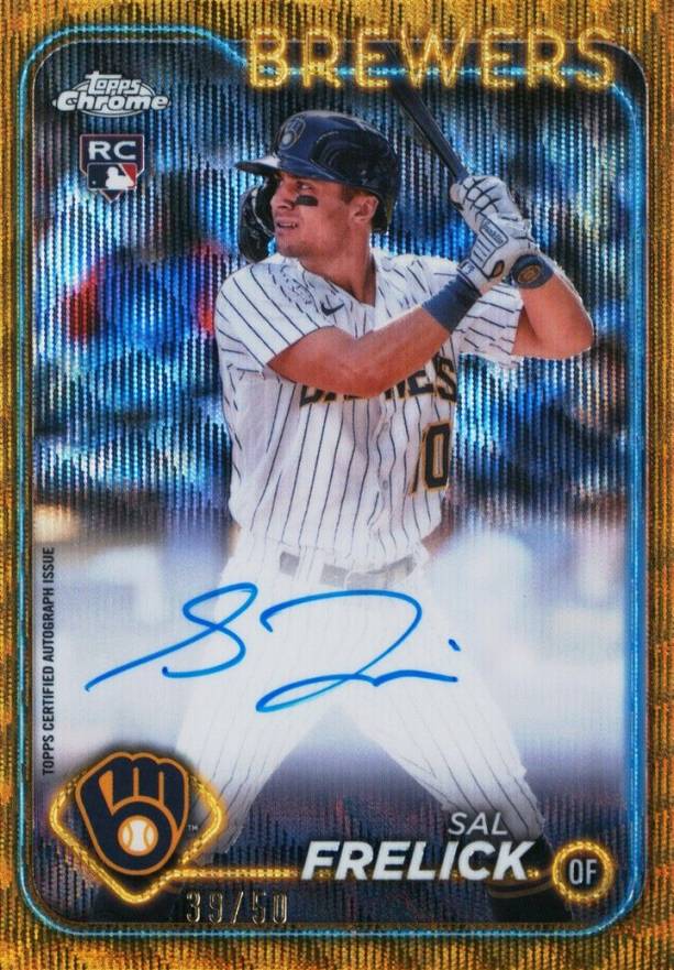 2024 Topps Chrome Rookie Autographs Sal Frelick #RASF Baseball Card