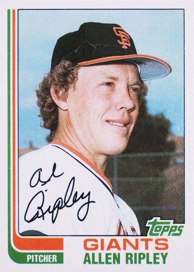 1982 Topps Allen Ripley #529 Baseball Card