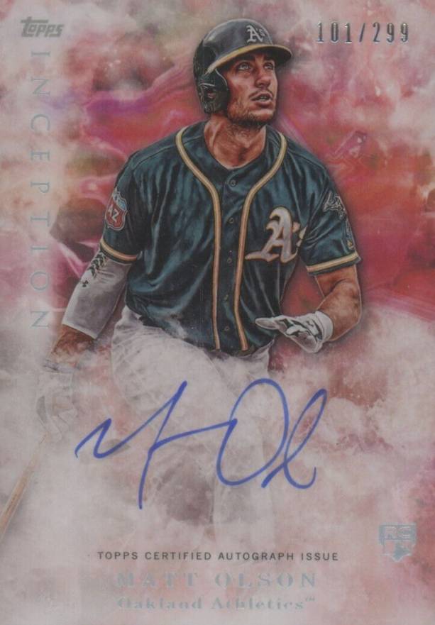 2017 Topps Inception Matt Olson #129 Baseball Card