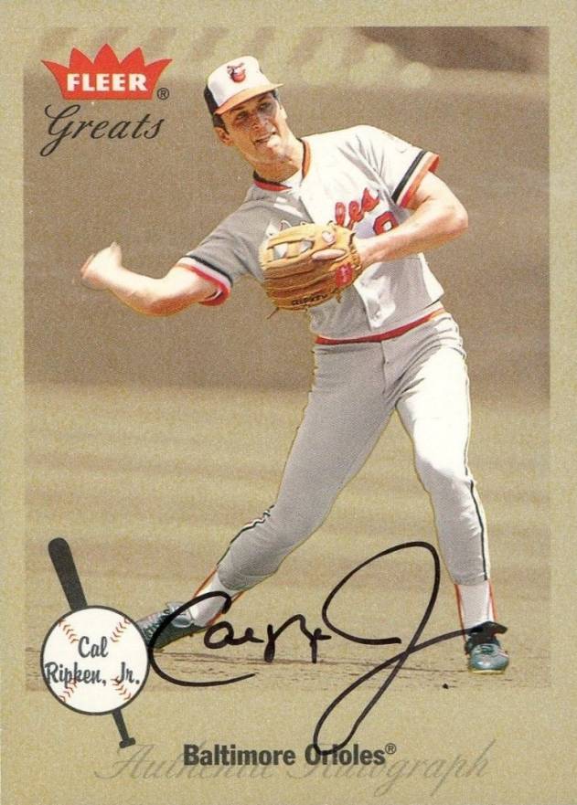 2002 Fleer Greats Cal Ripken Jr. # Baseball Card
