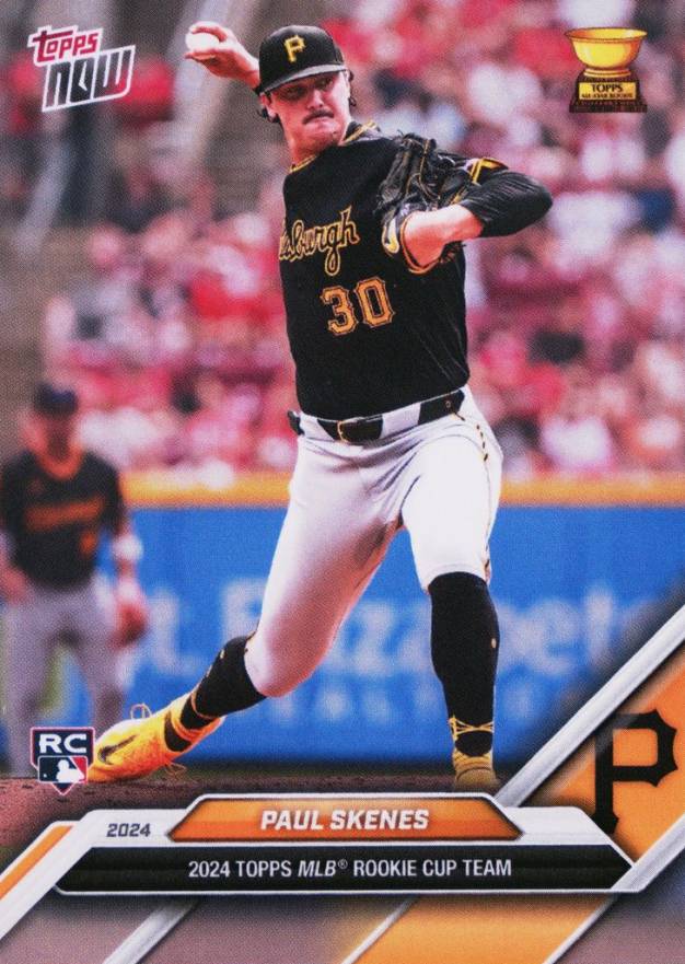 2024 Topps Now MLB Rookie Cup Team Set Paul Skenes #RC10 Baseball Card