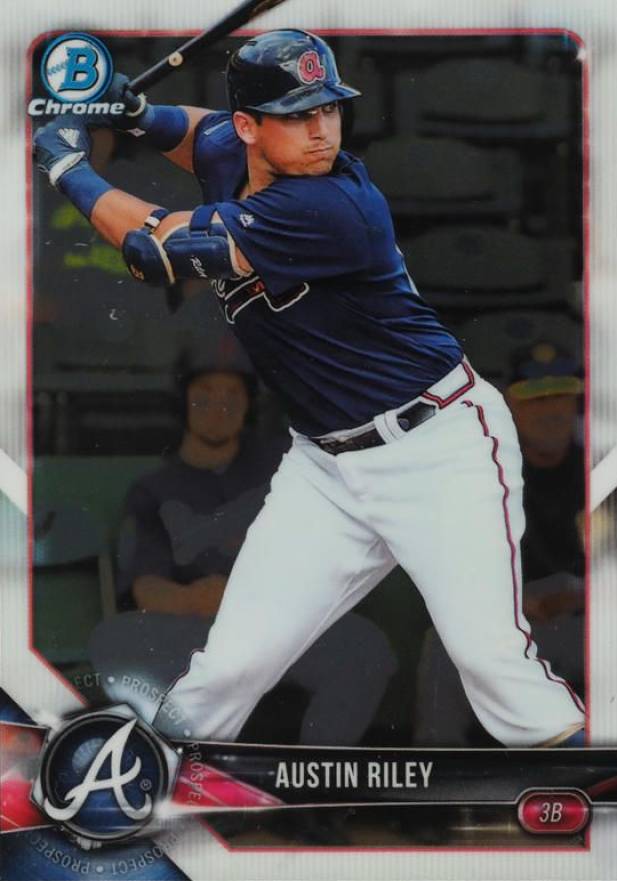 2018 Bowman Chrome Prospects Austin Riley #BCP155 Baseball Card