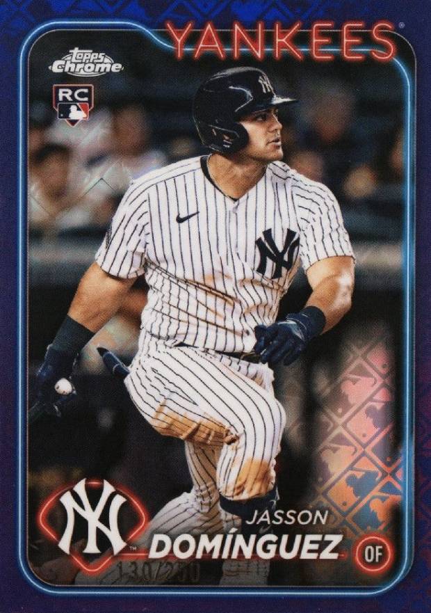 2024 Topps Chrome Logofractor Edition Jasson Dominguez #89 Baseball Card