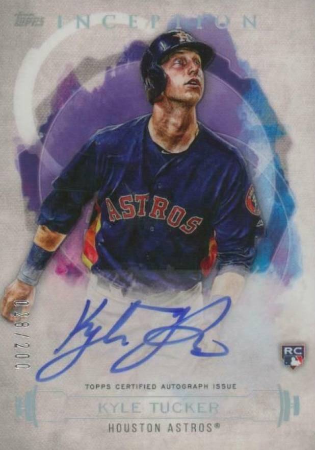 2019 Topps Inception Rookie & Emerging Stars Autographs Kyle Tucker #RESKT Baseball Card