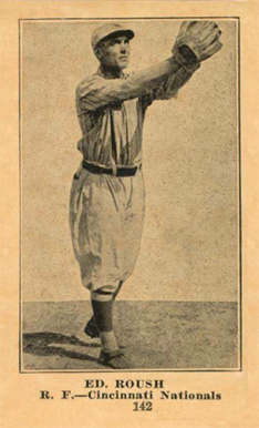 1917 Boston Store Edd Roush #142 Baseball Card