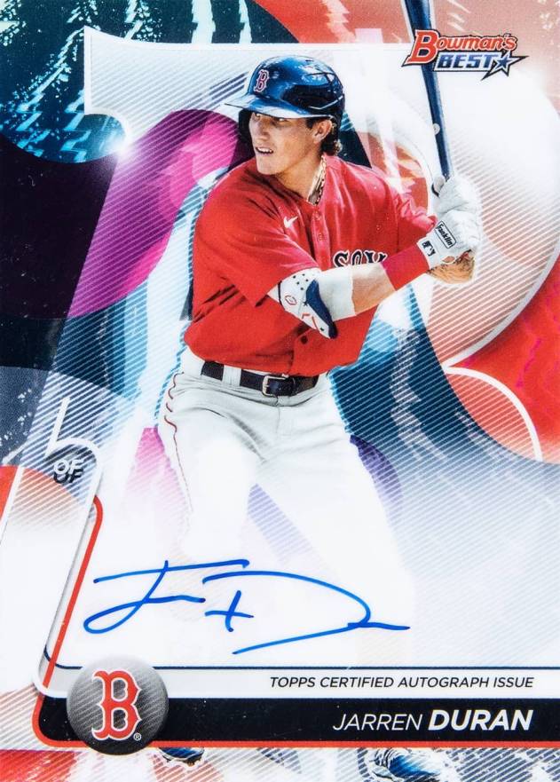 2020 Bowman's Best Best of 2020 Autographs Jarren Duran #B20JDU Baseball Card