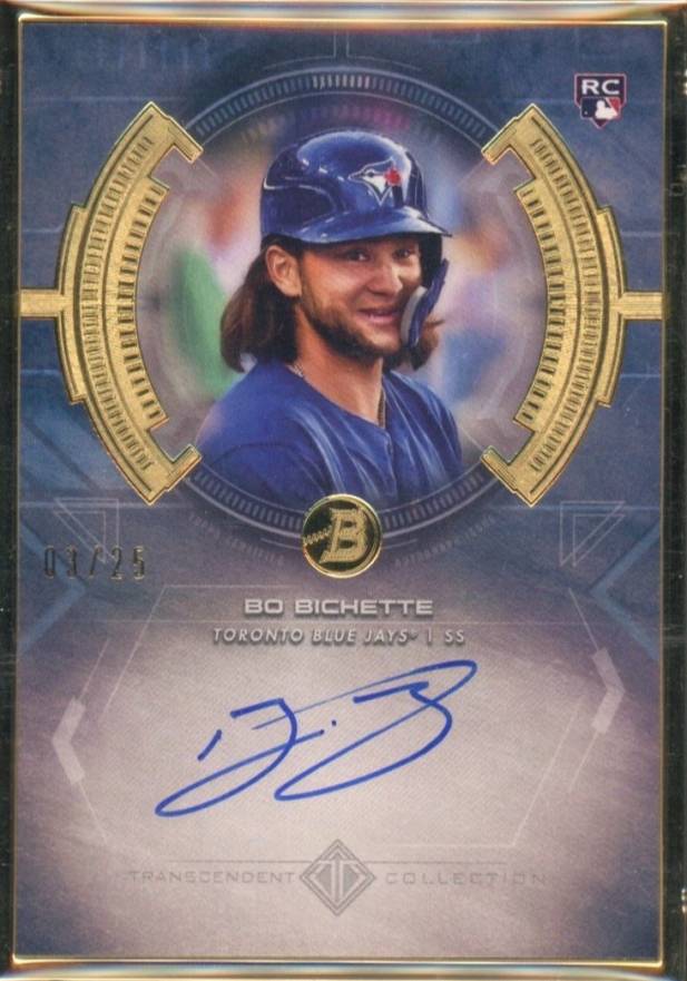 2020 Bowman Transcendent Collection Transcendent Collection Autographs Bo Bichette #BBI Baseball Card