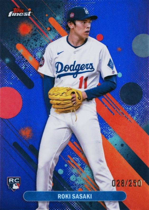 2025 Topps Finest Roki Sasaki #40 Baseball Card