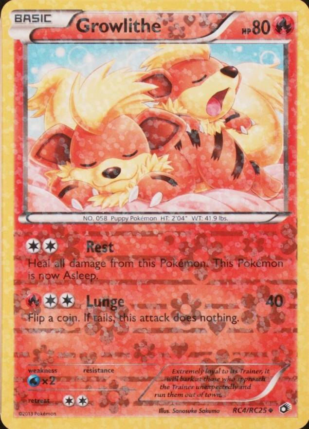 2013 Pokemon Black & White Legendary Treasures Radiant Collection Growlithe #4/25 TCG - VCP Price Guide 2013 Pokemon Black & White Legendary Treasures Radiant Collection Growlithe #4/25 TCG - VCP Price Guide