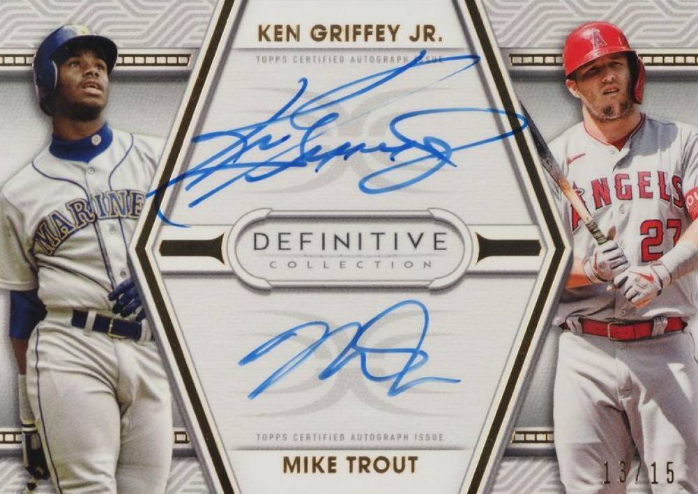 2022 Topps Definitive Dual Autograph Collection Ken Griffey Jr. #DACGT Baseball Card