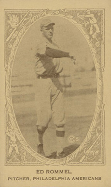 1922 American Caramel Ed Rommel # Baseball Card