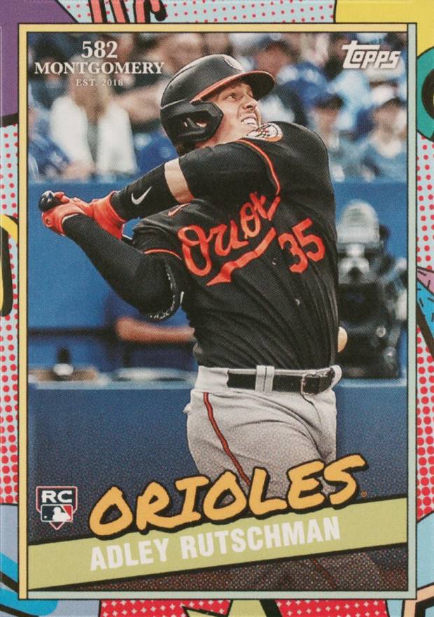 2023 Topps 582 Montgomery Set Adley Rutschman #14 Baseball Card