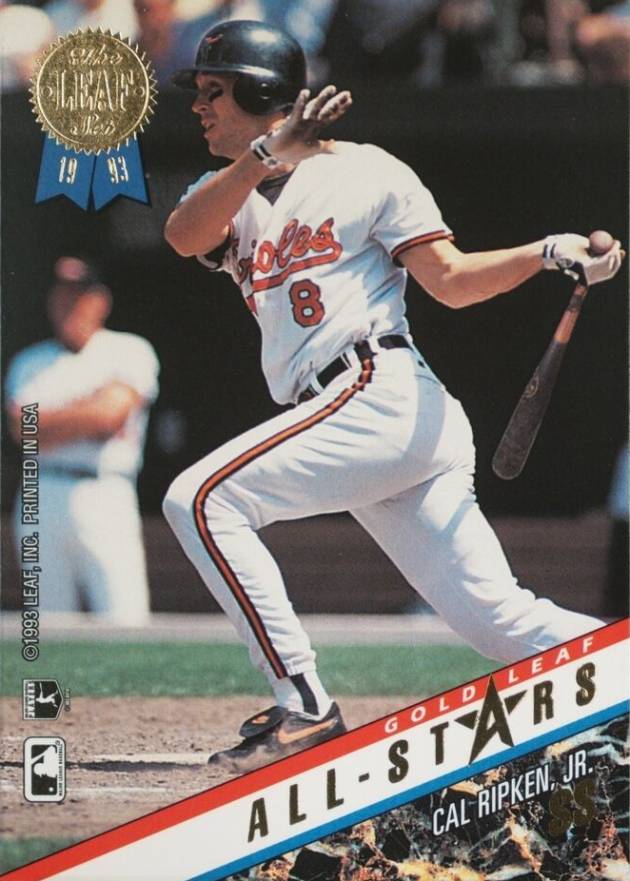 1993 Leaf Gold All-Stars Cal Ripken Jr. #6 Baseball Card