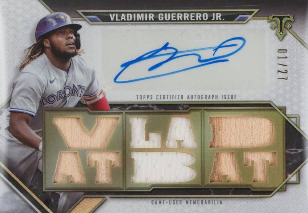2021 Topps Triple Threads Autographed Relics Vladimir Guerrero Jr. #VGJ1 Baseball Card