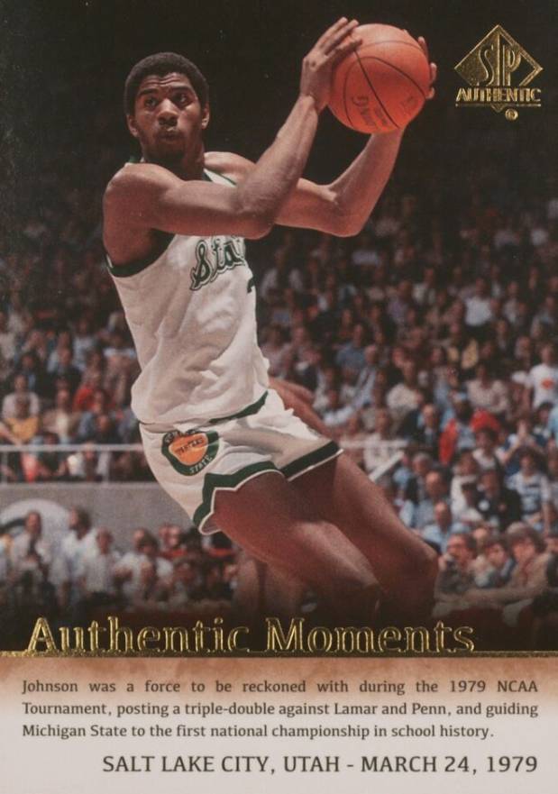 2014 SP Authentic Magic Johnson #67 Basketball Card