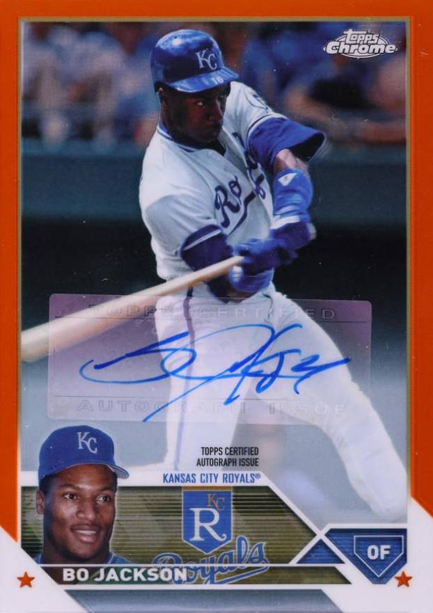 2023 Topps Chrome Update Chrome Legends Autograph Bo Jackson #BJ Baseball Card