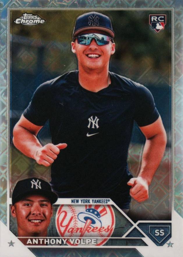 2023 Topps Chrome Logofractor Edition Anthony Volpe #4 Baseball Card