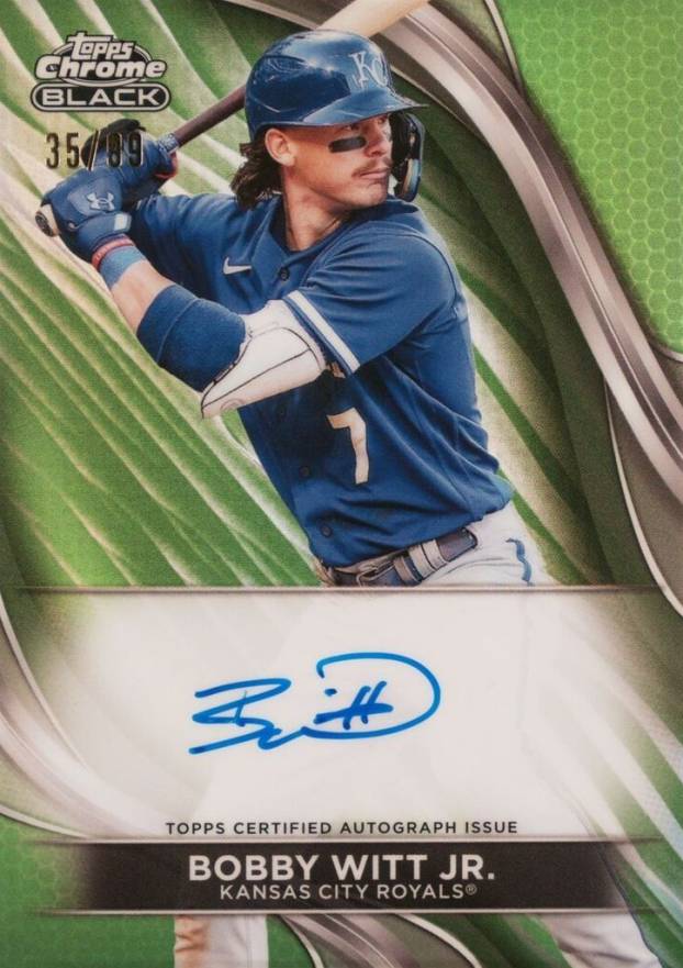 2024 Topps Chrome Black Autographs Bobby Witt Jr. #BWJ Baseball Card