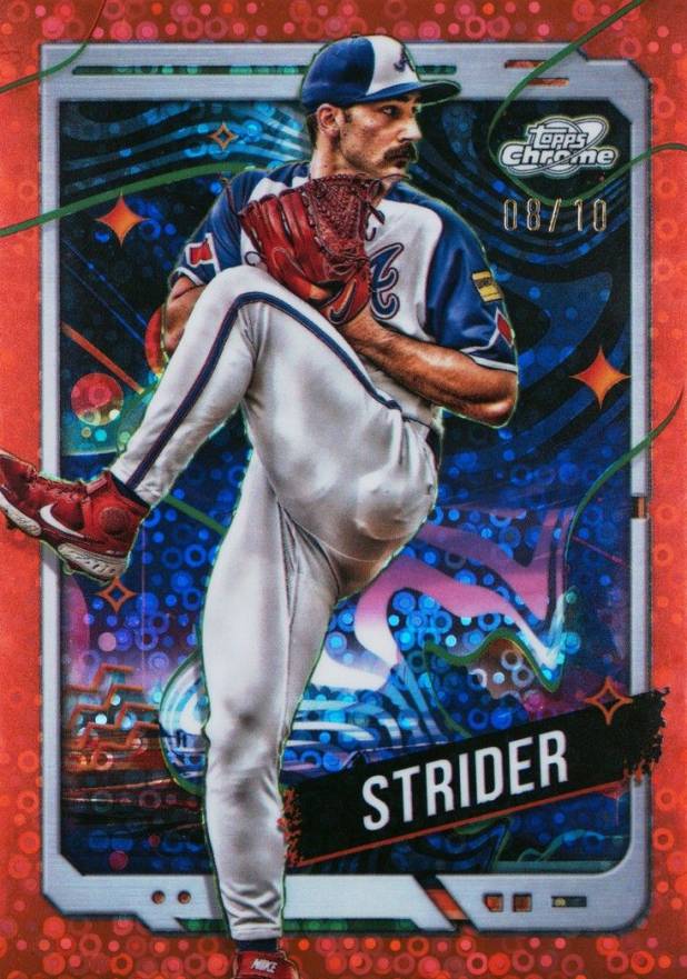 2024 Topps Chrome Cosmic Spencer Strider #51 Baseball Card