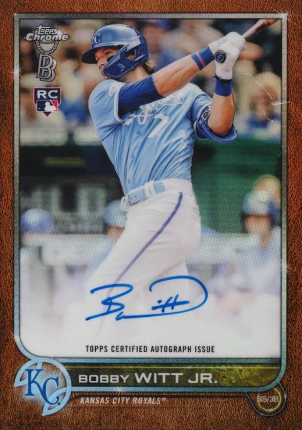 2022 Topps Chrome Ben Baller Autographs Bobby Witt Jr. #BW Baseball Card