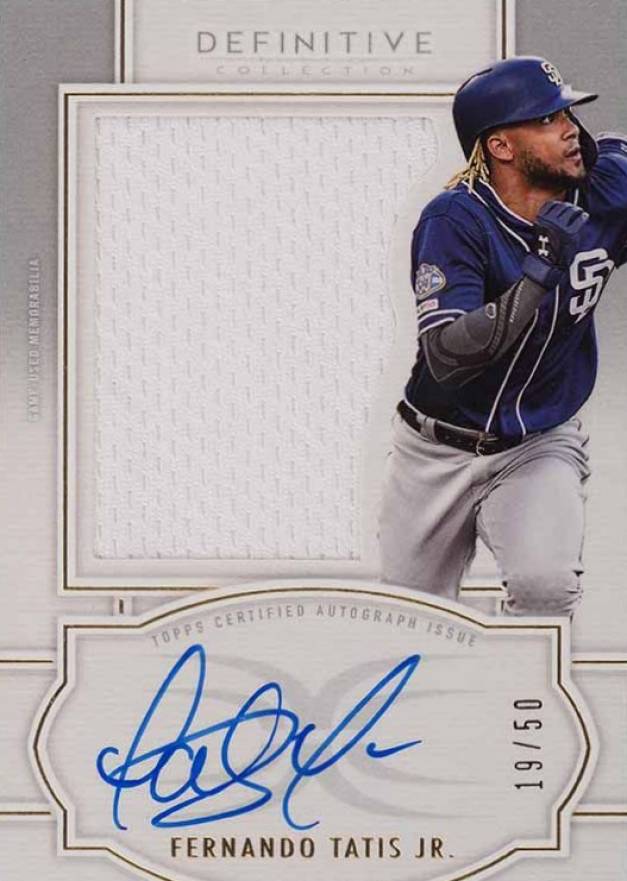 2020 Topps Definitive Collection Autograph Relic Collection  Fernando Tatis Jr. #ARCFTJ Baseball Card
