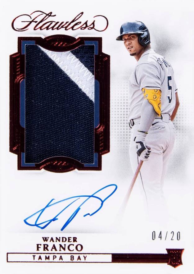 2022 Panini Flawless Rookie Patch Autographs Wander Franco #RPAWF Baseball Card