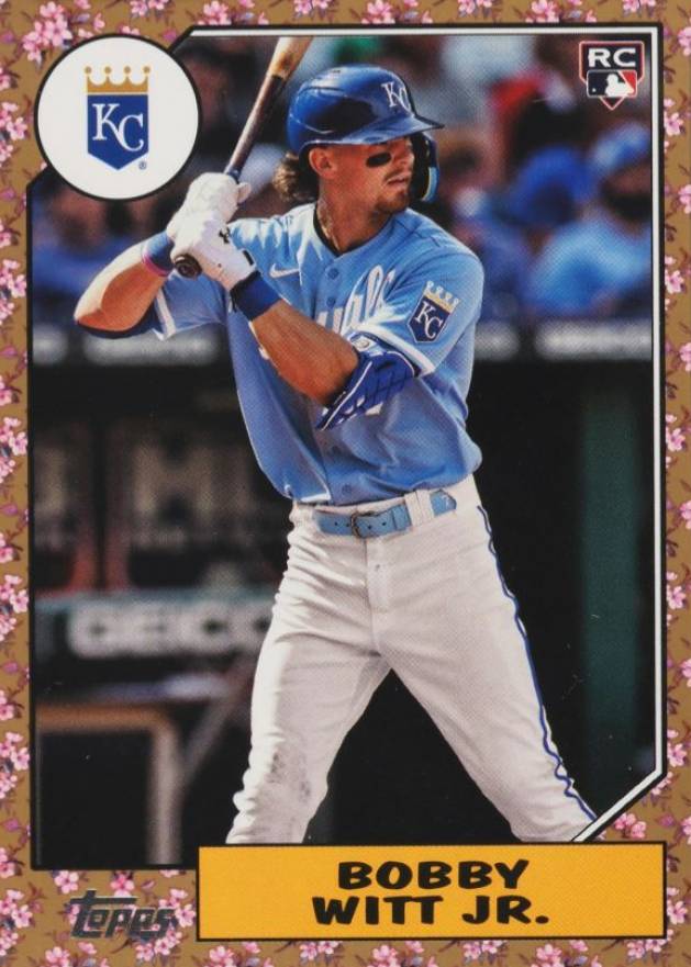 2022 Topps Japan Edition 1987 Topps Cherry Tree Variation Bobby Witt Jr. #19 Baseball Card
