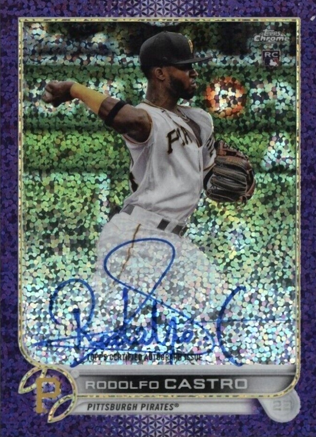 2022 Topps Chrome Rookie Autographs Rodolfo Castro #RARC Baseball Card