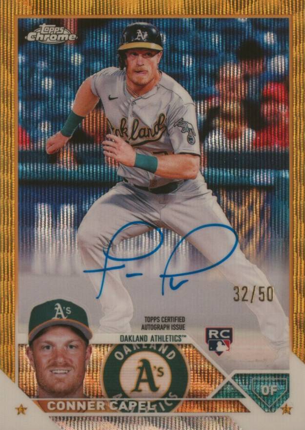 2023 Topps Chrome Rookie Autograph Conner Capel #RACCL Baseball Card