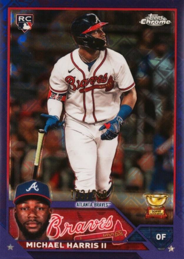 2023 Topps Chrome Logofractor Edition Michael Harris II #79 Baseball Card