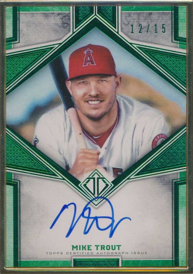 2019 Topps Transcendent Framed Transcendent Autographs Mike Trout #MT Baseball Card