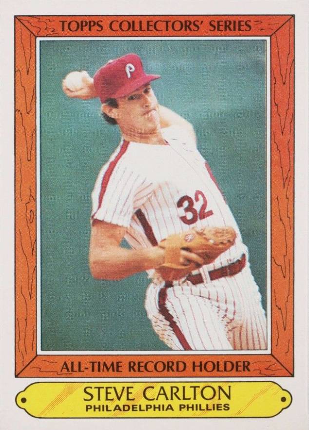 1985 Woolworth Steve Carlton #6 Baseball Card