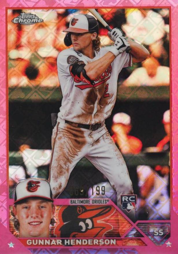2023 Topps Chrome Logofractor Edition Gunnar Henderson #2 Baseball Card
