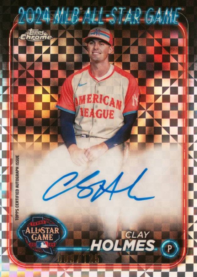 2024 Topps Chrome Update 2024 All-Star Game Autographs Clay Holmes #CH Baseball Card