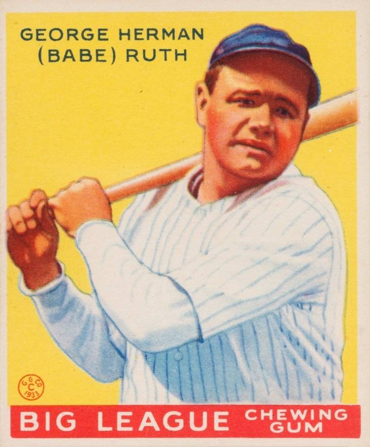 1933 Goudey Babe Ruth #53 Baseball Card