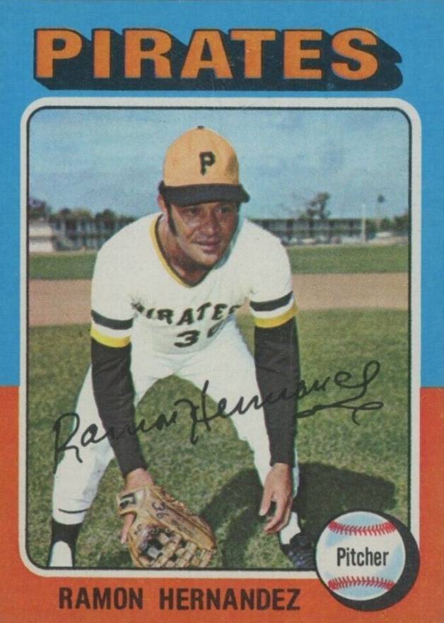 1975 Topps Mini Ramon Hernandez #224 Baseball Card
