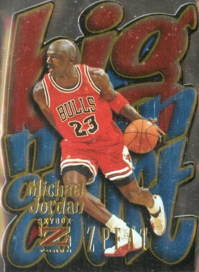 その他 1997-98 Skybox Z-Force Big Men on Court Michael Jordan 1997 SkyBox Z-Force #9BMOC Big Men on Court