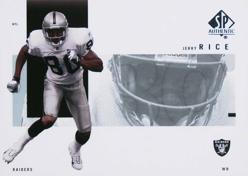 2001 SP Authentic Jerry Rice #67 Football Card