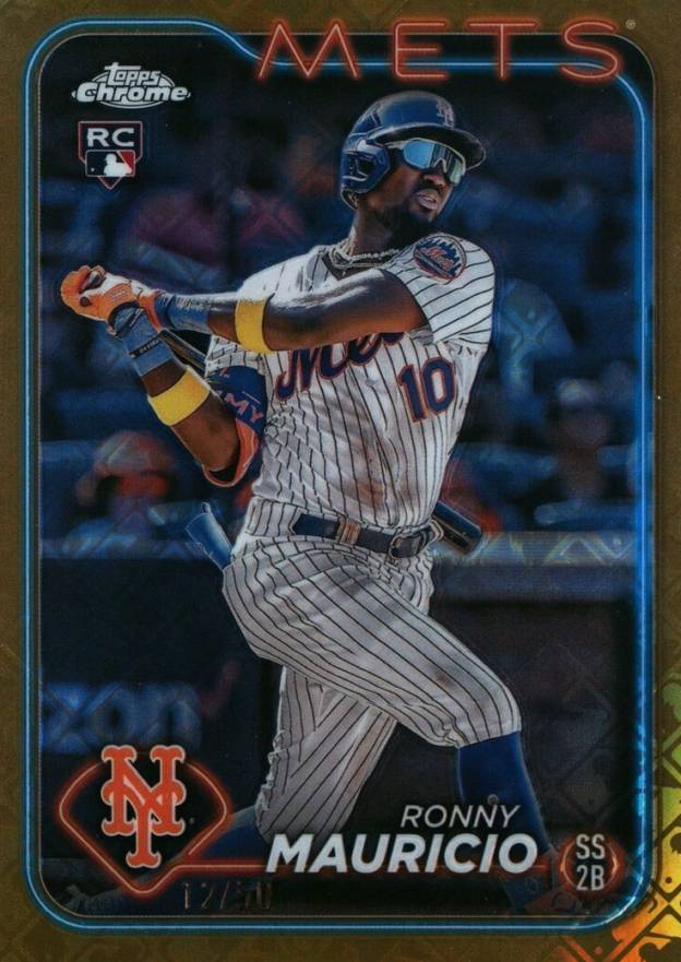 2024 Topps Chrome Logofractor Edition Ronny Mauricio #28 Baseball Card