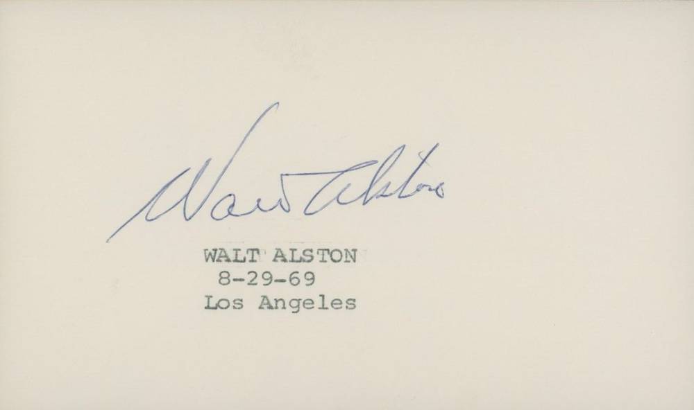1999 Hall of Fame Autographs Walter Alston # Baseball Card