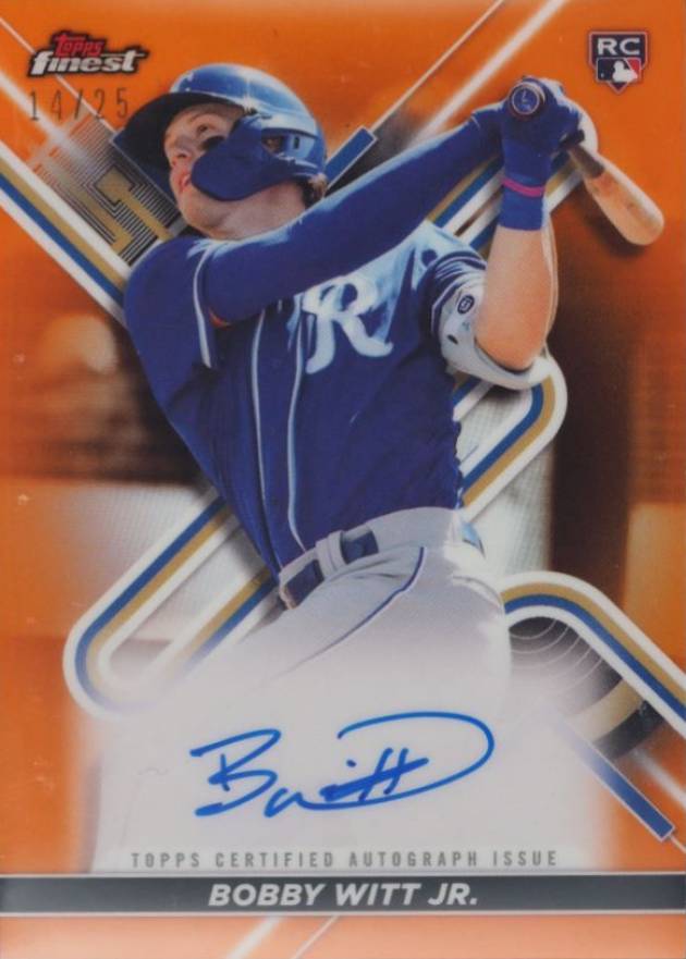 2022 Topps Finest Finest Autographs Bobby Witt Jr. #BW Baseball Card